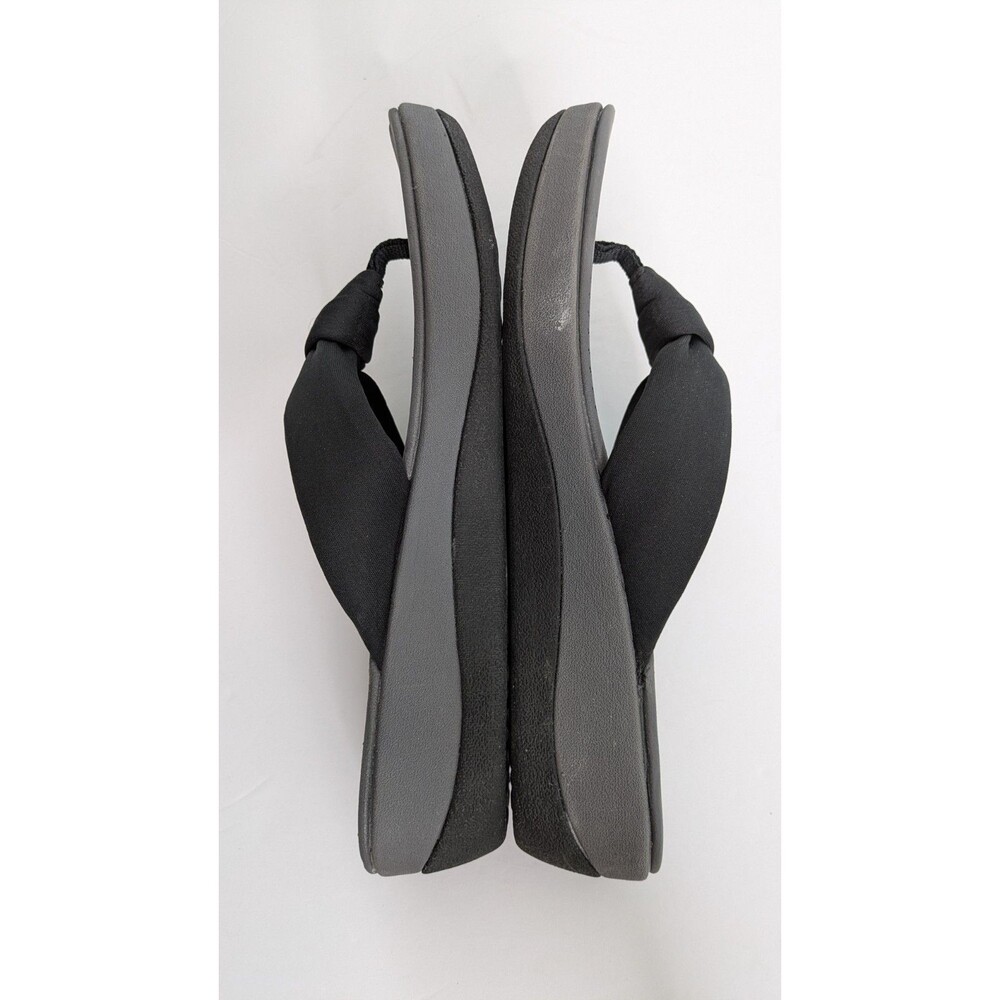 Clarks Shoes Women's 9M Arla Glison Flip-Flops Thong Sandal Cloudsteppers Black - Picture 6 of 8